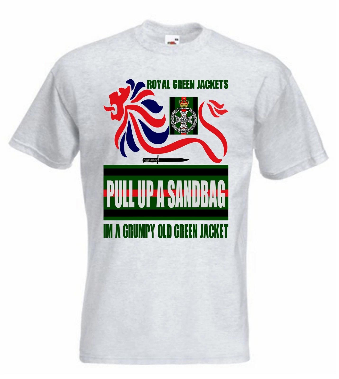Royal Green Jackets T-Shirt Army T-Shirt RGJ Grumpy 2XL