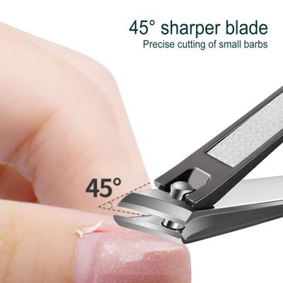 Eagle-Beak Nail Clippers Stainless Steel Precise Cutting with 45-Degree Sharper Edge Oblique Tip Nail Clippers