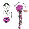 Flower Rattan Long Vine Roses Silk Material Faux Hanging Violets  Fall Decoration
