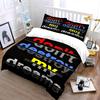 Bold multicolor text design. Bedding sets Duvet cover sets Duvet covers Pillowcases(1 * Duvet Cover 2 * Pillowcases without duvet insert)