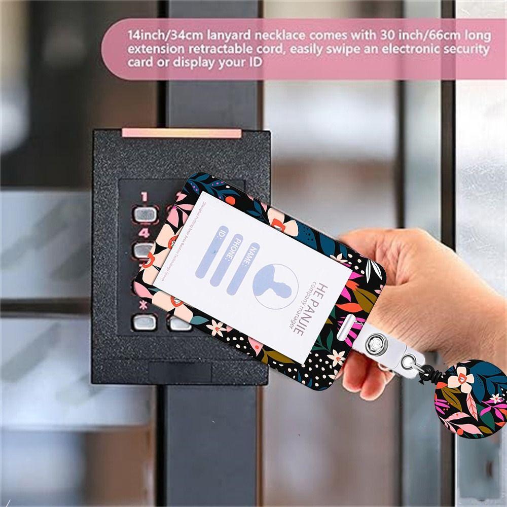 Necklace Strap Working Cards Holder Retractable Badge Card Case  Card Protector
