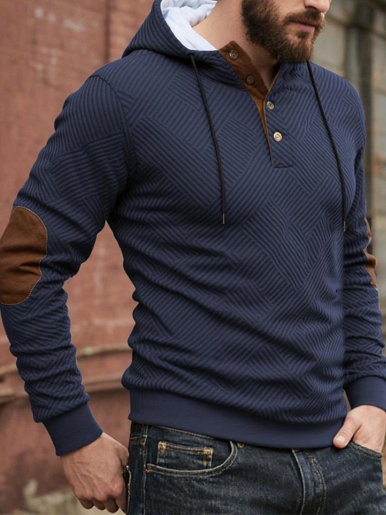 Men's Trendy Loose Hooded Casual Pullover Sweatshirt