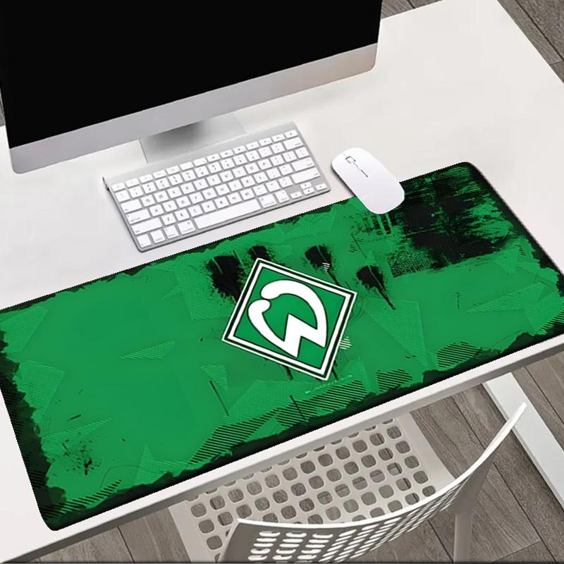 Green And White Werder   Mouse pad Office Desk Mat, Gaming Mouse Pad Mousepad, keyboard pad,Heavy-Duty Non-Slip Rubber Backing, Gift