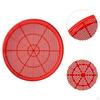 Red Round Sieve Drying Fine Mesh Practical Easy Clean Food Rack Fish Grains for
