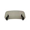 ZSADZS Universal Motorcycle Rise Adjustable Windscreen Extension Windshield Spoiler Air Deflector (Large Brown)