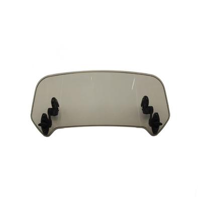 ZSADZS Universal Motorcycle Rise Adjustable Windscreen Extension Windshield Spoiler Air Deflector (Large Brown)