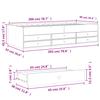 Daybed with Drawers Without Mattress Smoked Oak 90x200 Cm