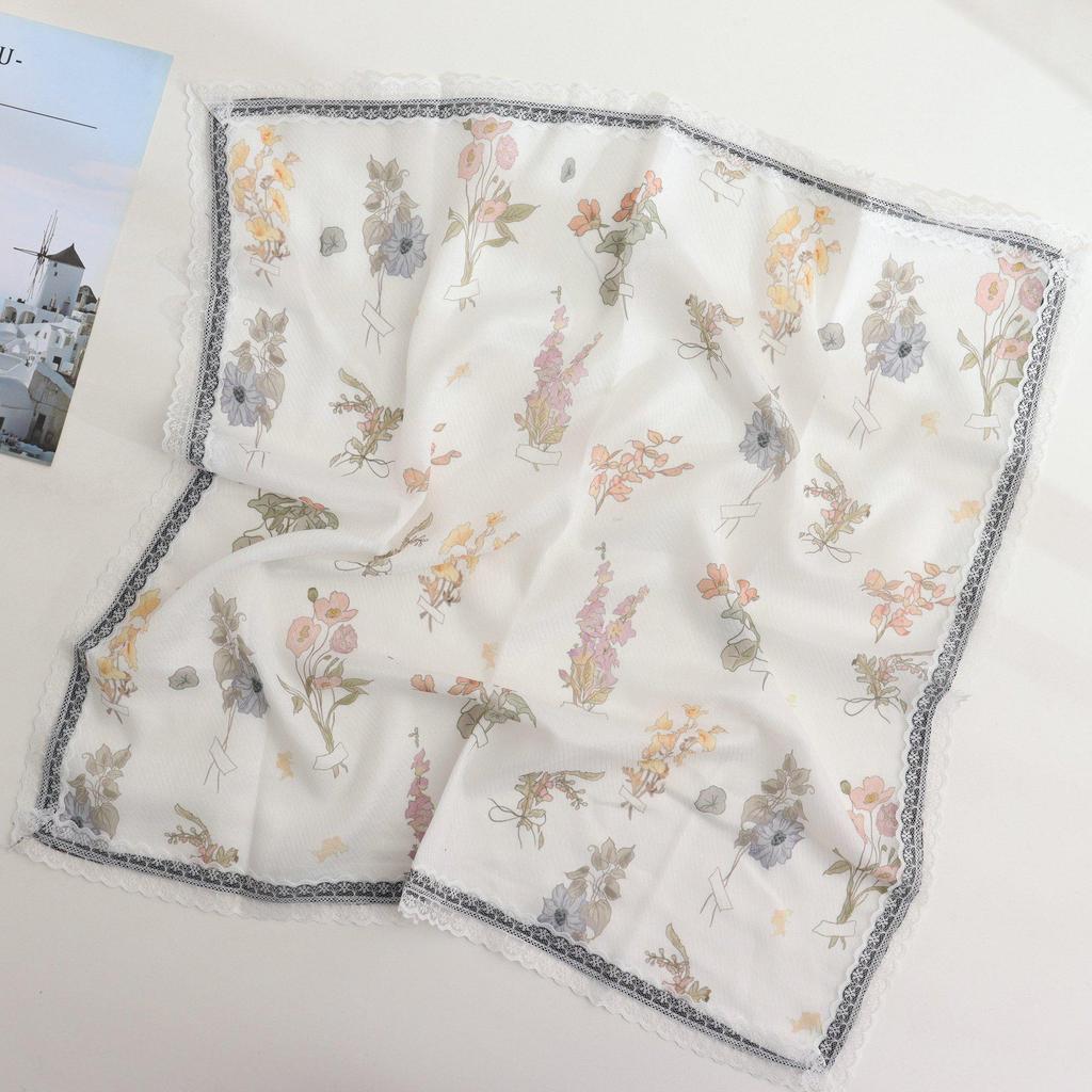 60 Pastel Polka Dot Scarf: Women's Square Bowknot Headscarf & Headband.