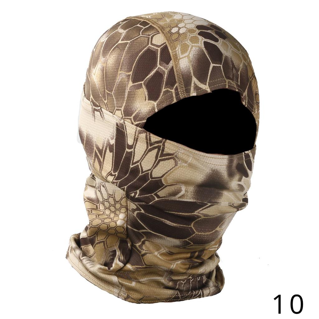 Outdoor Camouflage Camo Balaclava Army Tactical Military Ski Full Face Mask Motorcycle Bicycle Caps Full Face Mask 27 COLORS