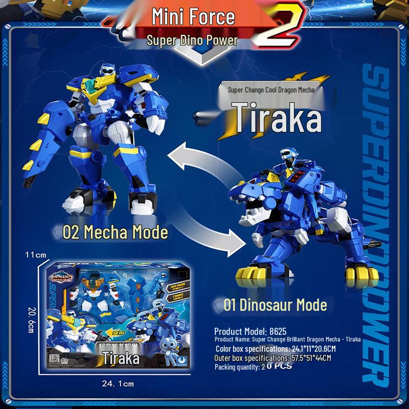 Mini Force Super Dino Mech: Cool Dragon King Transformation Toy for Kids