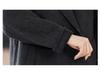 2025 Autumn/Winter Women's Mid-Length Double-Breasted Wool Coat with Belt