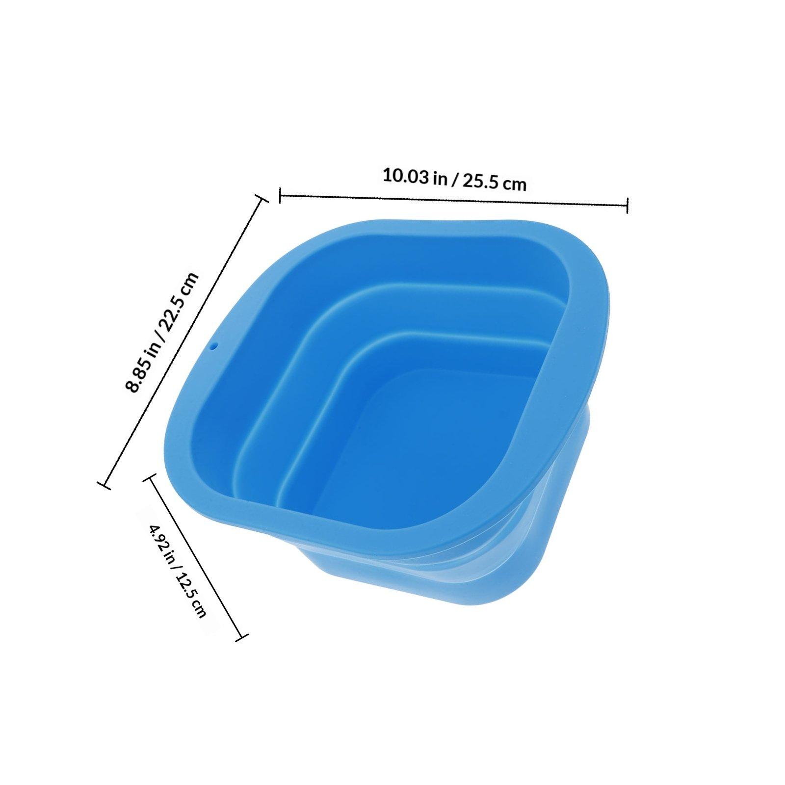 

Extra Large Silicone Ice Mold Foldable Easy Release Cold Plunge Ice Cube Making Box Reusable for Outdoor Activities синий