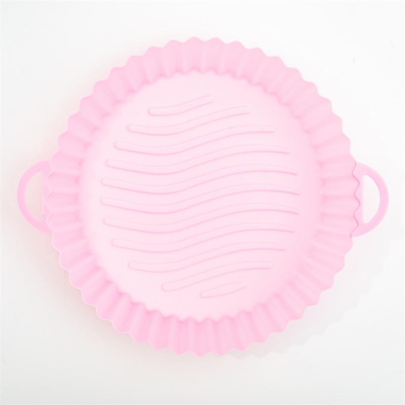 Air Fryer Silicone Pot Pad Easy To Clean Round Silicone Baking Tray Airfryer Liners Molds Reusable Oven Baking Basket Pizza Pan