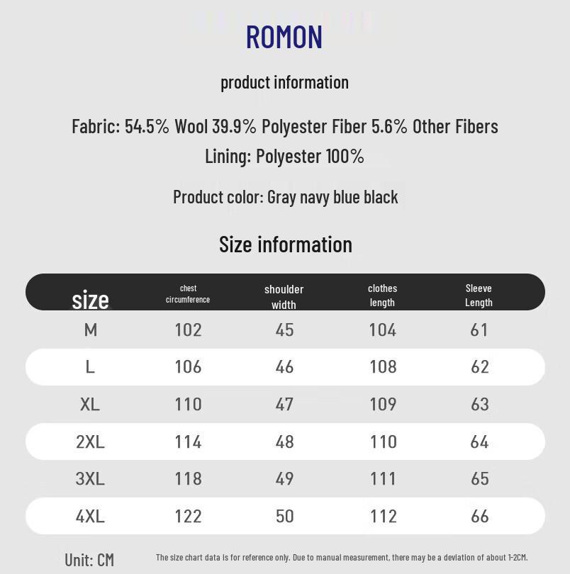 Luomeng Men's Slim Fit Long Wool Blend Overcoat