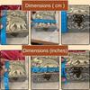Trendifly Elephant Design Wooden Oxidised Jewellery Storage Box With Lock for Women 4 X 4 Inch