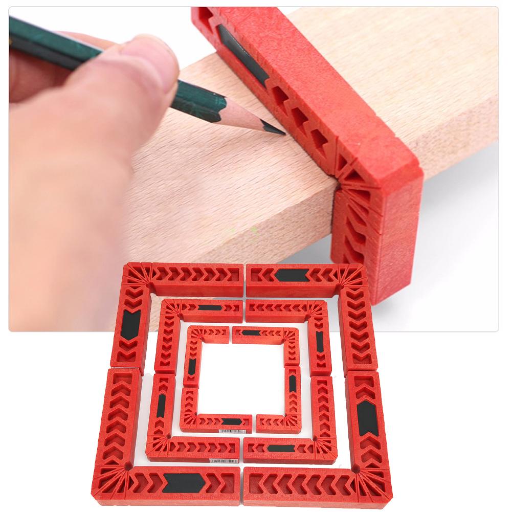 L‑Shaped 90 Degree Right Angle Positioner Woodworking Corner Clamp Carpenter Scribing Tool