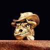 Brass Vintage Ox Head Knife Pendant Paracord Crafting Outdoor Gear Decor DIY Accessory