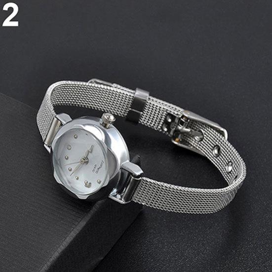 

Модные изящные, кварцевые наручные женские часы, с браслетом из тонкой сетки. Хороший подарок для девушек