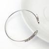 Korean-Style Angel Wings Rhinestone Bangle Bracelet