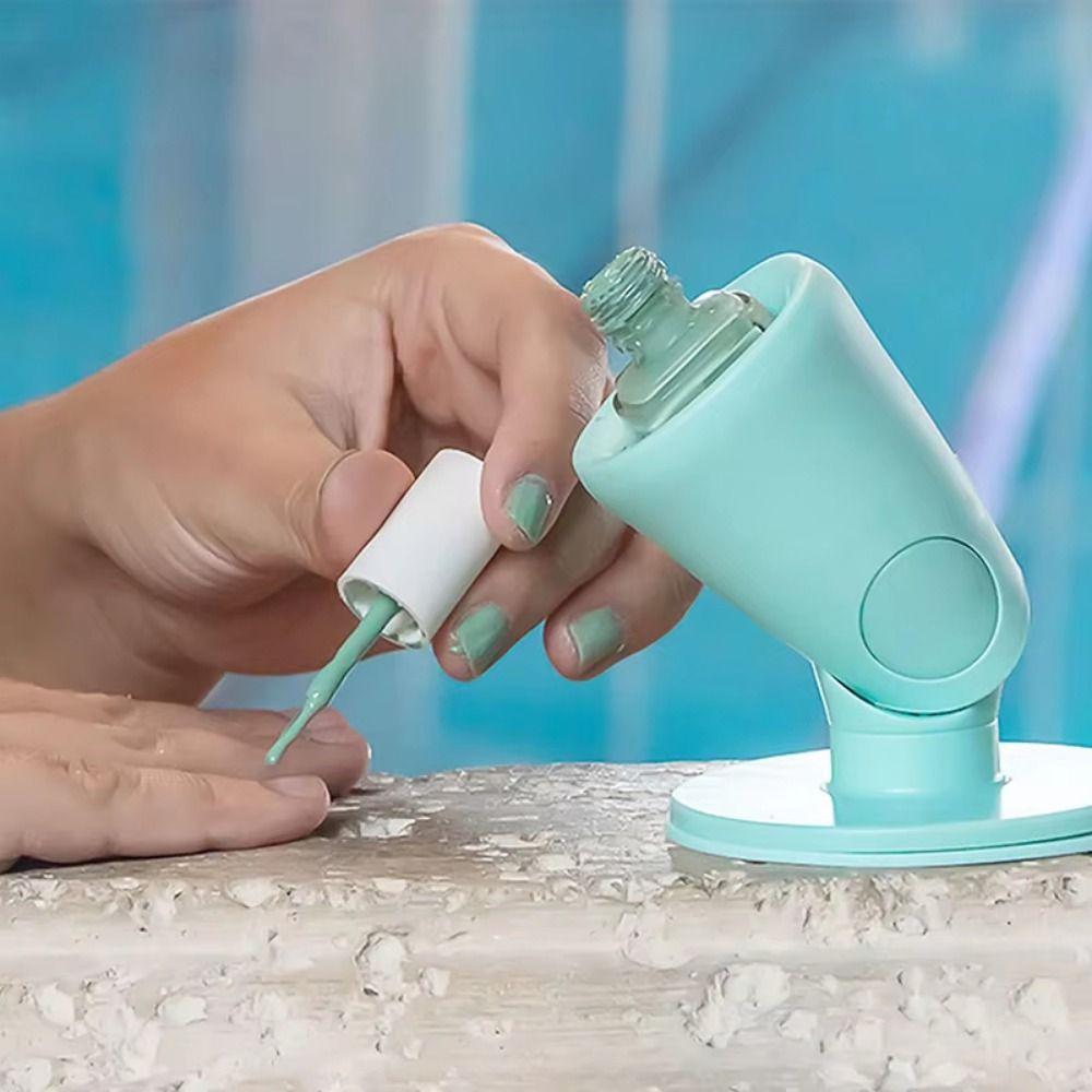 Untippable Base Silicone Nail Polish Holder Rotatable Nail Polish Bottle Organizer Festival Gifts