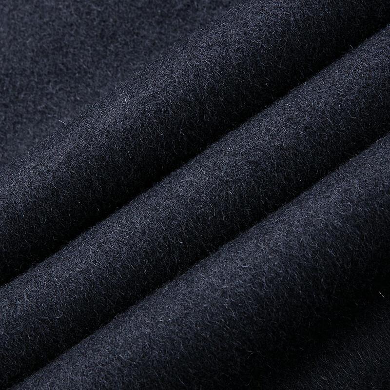 FAPAI Men's 100% Merino Wool Coat with Detachable Down Liner