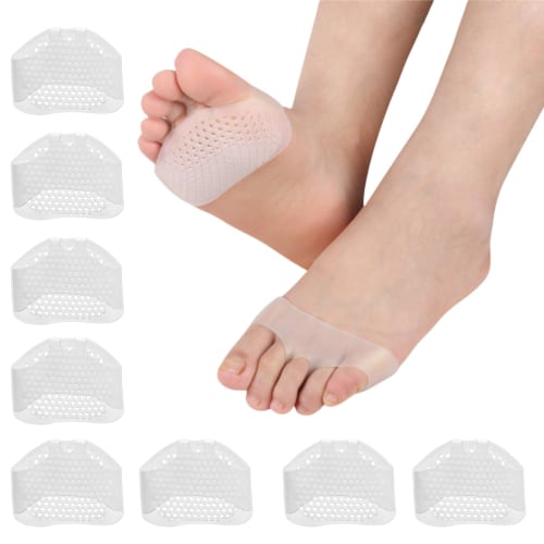 

FUYULE Foot Support, Foot Protection Pads, Silicone Pads, Set of 8, Biogel Foot Care, Foot Support, Suitable for High Heels, Non-Slip
