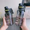 Sports Water Bottle with Tea Filter Large Capacity Transparent Bottle Plastic Cup Outdoor Travel Gym Fitness Water Bottle