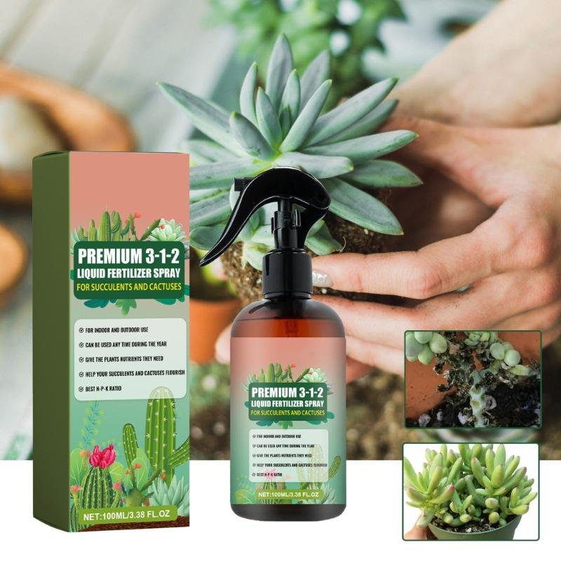 Fertilizzanti Spray Professionali per Cactus Nebulizzazione per Giardinaggio Miscela Delicata Nebulizzazione per la Salute Nutrienti per la Crescita delle Foglie