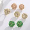 Stylish Designer Earrings: Minimalist  Geometric  Round Ball Earrings - Ultra Sparkling  Light Luxury  and Elegant