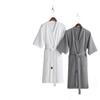 Unisex Quick-Dry Cotton Waffle Bathrobe - Ideal for Summer and Hotels