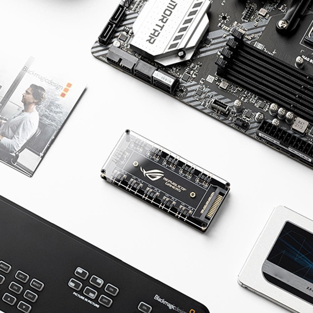 5V/3PIN ARGB-Kabel-Splitter-Hub ASUS AURA SYNC RGB-Lüfter-Hub-Adapter SATA-Stromverlängerungskabel-Adapter für Computer-PC-Kühler