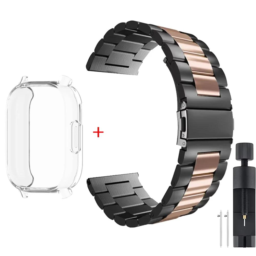 TPU Case+Stainless Steel Strap For Redmi Watch 5 Active Soft Case For Xiaomi Redmi Watch 5 Lite Luxury Metal Watchband Correa