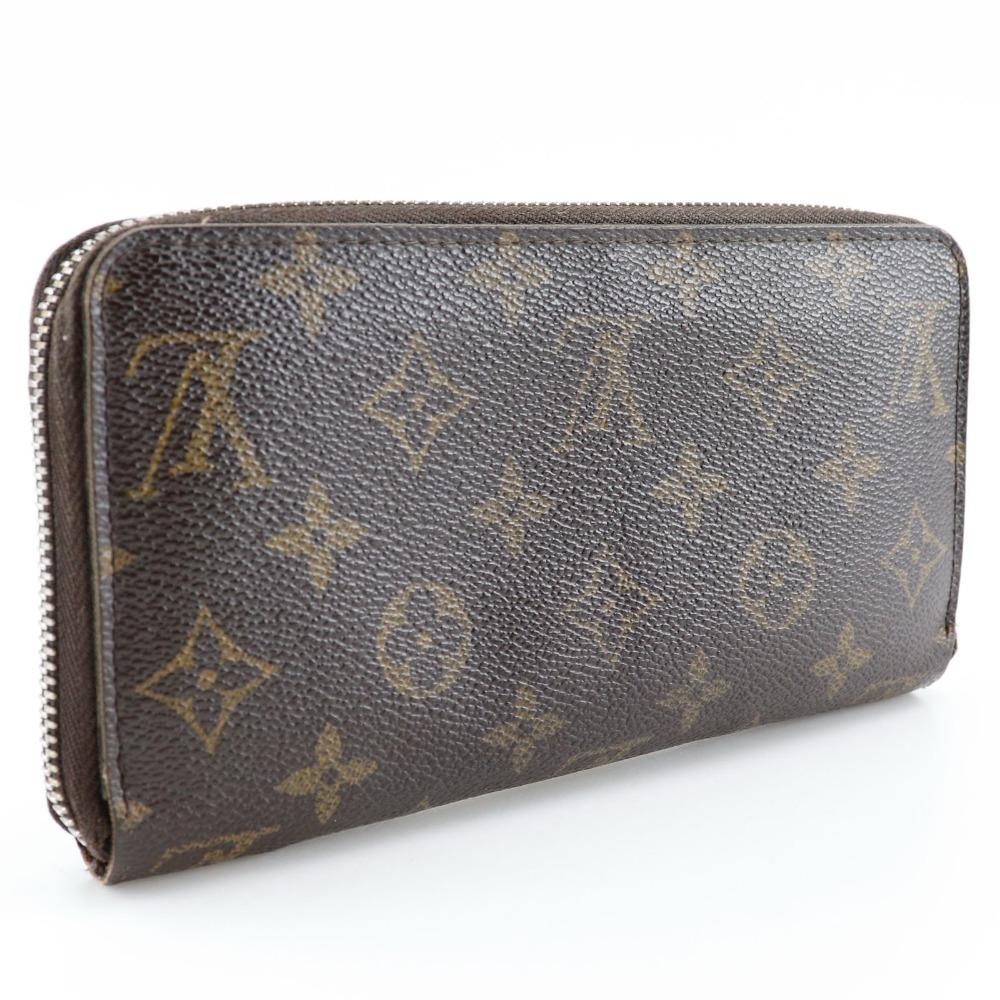 Louis Vuitton Zippy Geldbörse M42616 Braun Monogram Canvas Unisex Gebraucht