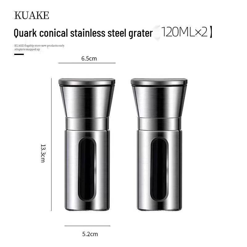 Qiwei Stainless Steel Manual Pepper and Salt Grinder