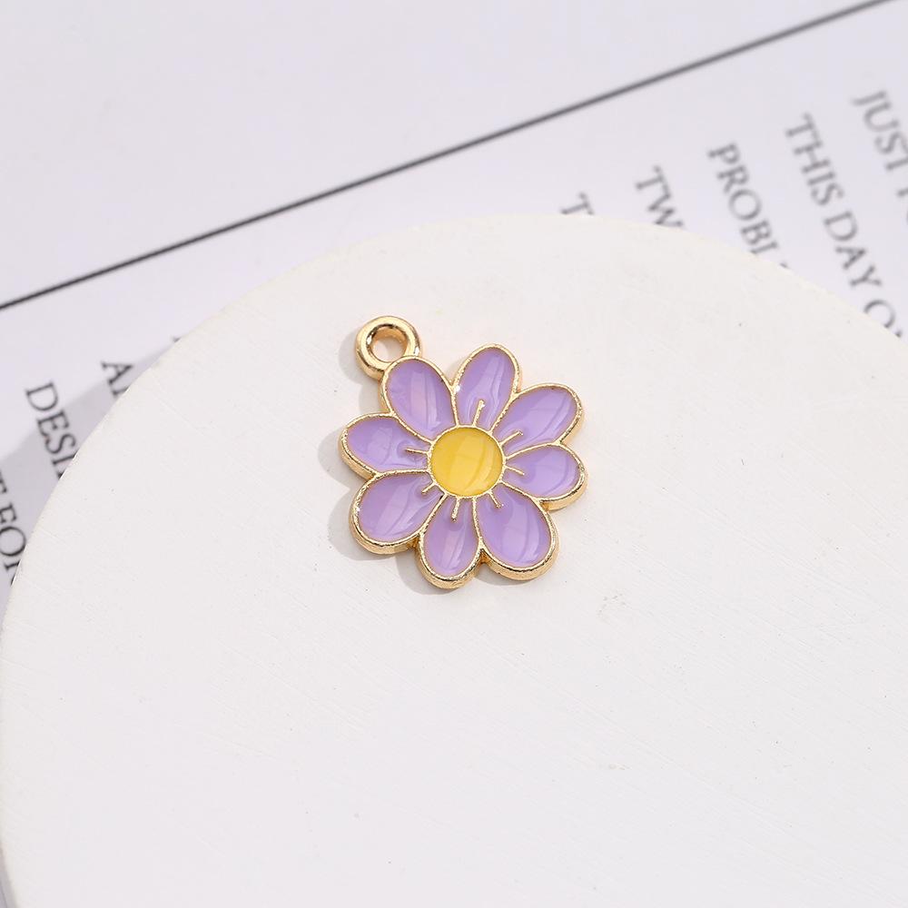 Barevná kapka Slunečnice Malá sedmikráska Zinková slitina Přívěsek DIY Náramek Přívěsek Náhrdelník Přívěsek Příslušenství