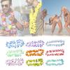 50ks/lot Hawaii Party Leis Květinový věnec Věnec Umělé květiny Havajský náhrdelník Torpil Hawai Květinové dekorace statku