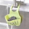 Plastic Sink Storage Hanging Basket for Kitchen Sponge Holder Dishcloth Organizer with Drain Holes and Hooks for Easy Hanging and Space Saving