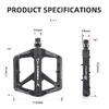Ultralight Nylon MTB Bicycle Pedals Widen Non-slip DU+1 Bearing Flat Platform Pedals Mountain Road BMX Bike Cycling Accessories