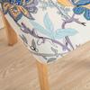 Floral Print Chair Seat Cover Elastic Soft Seat Cushion Covers Stretch Spandex Slipcovers For Living Room Restaurant Wedding