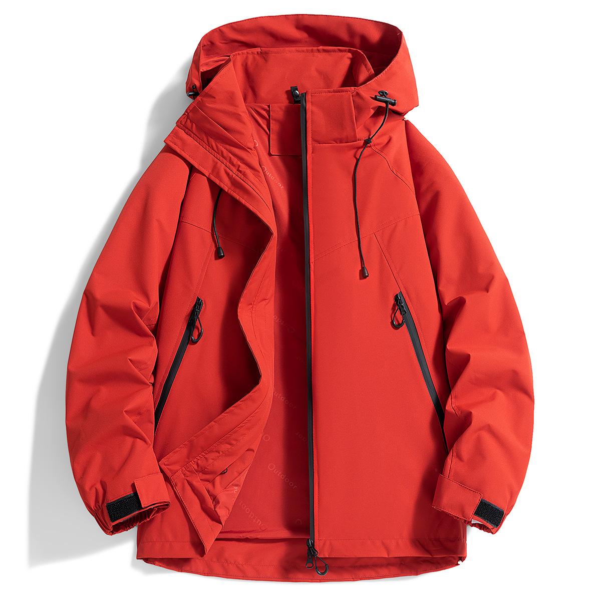 

Jacket Three-in-one Men and Women Removable Mountaineering Jacket Outdoor Autumn and Winter Windproof Waterproof Jacket New Style 4XL