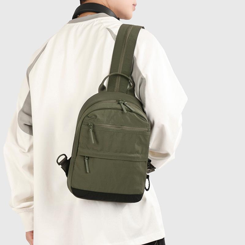 Schoolbag Japanese Korean mobile phone bag fashionable simple men's shoulder bag college student versatile trend messenger backpack women's bag