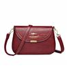 Textured mother bag women's new retro flip shoulder bag simple and fashionable shoulder oblique span small bag