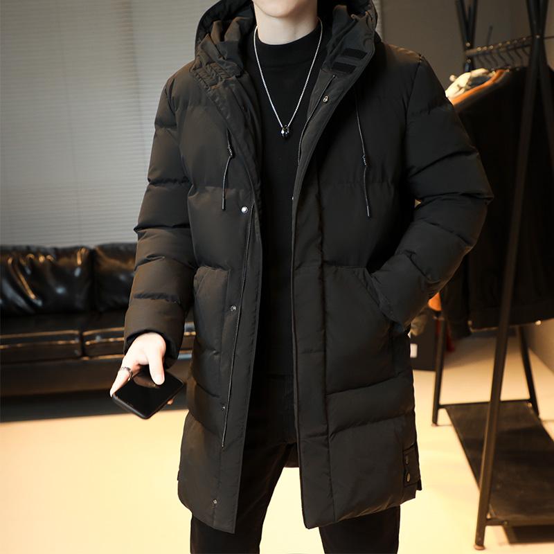 

Высокое качество, новый бренд с капюшоном, повседневная мода, длинная утепленная верхняя одежда, парки, куртка для мужчин, зимняя ветровка, пальто, мужская одежда больших размеров 6XL