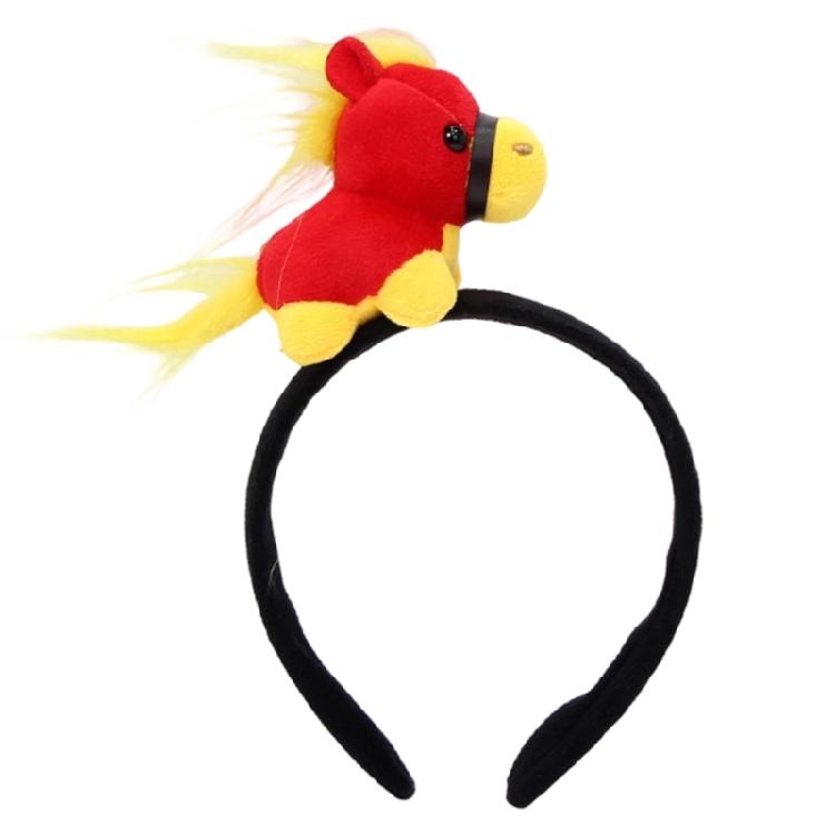 Year of Horse Costume Headpiece Stretchy Fabric Hairband For Adult Children Theater Performances Festival Dressingup