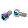2 Stück Fahrrad Umwerferrädchen Schrauben Bunt M5 9mm Titanlegierung Fahrrad Umwerfer Aufhängerschrauben
