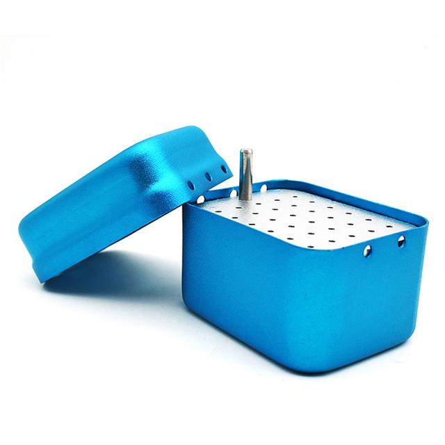 

JIN GT 30 отверстий Высокотемпературная дезинфекция Высокоскоростная коробка для дезинфекции стоматологических боров China синий