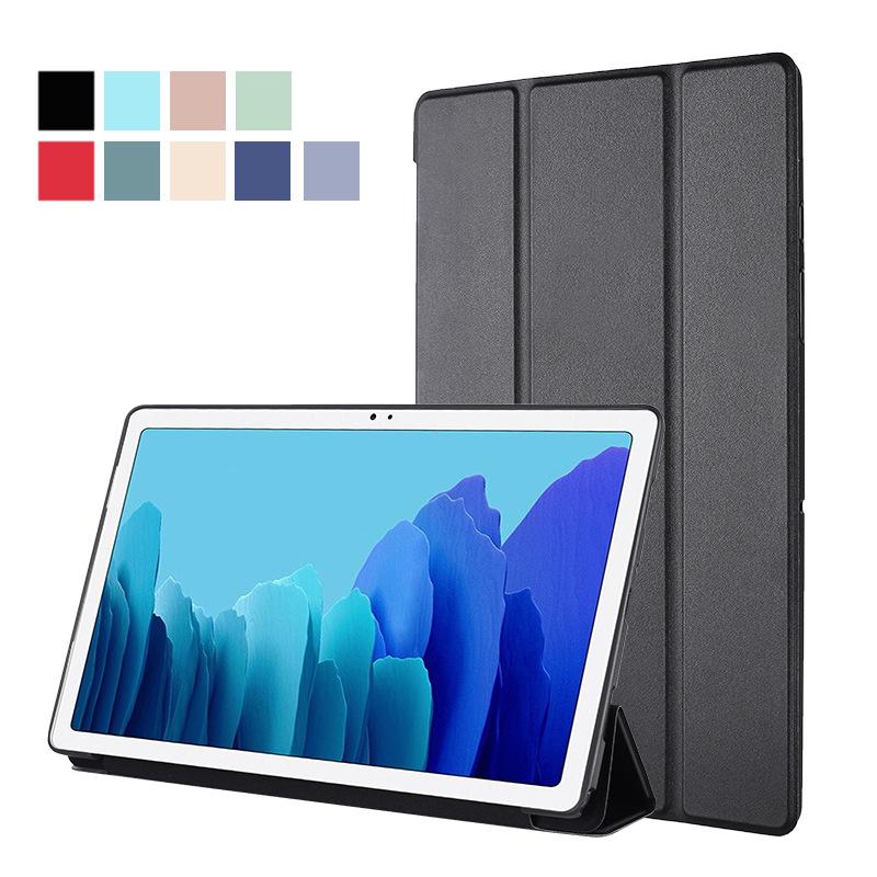 FOR Galaxy tabA8 tablet A9plus protective case S9FE leather T500 Tri-Fold T505 sleep mode TPU soft