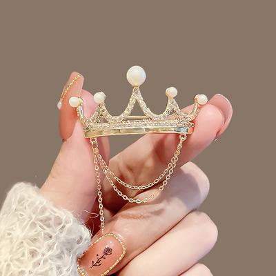 Anti-Glare-Krone Brosche, Leichter Luxus und Individuelle Damen Corsage, Nischen Design Pin, Vielseitiges Mantel Accessoire