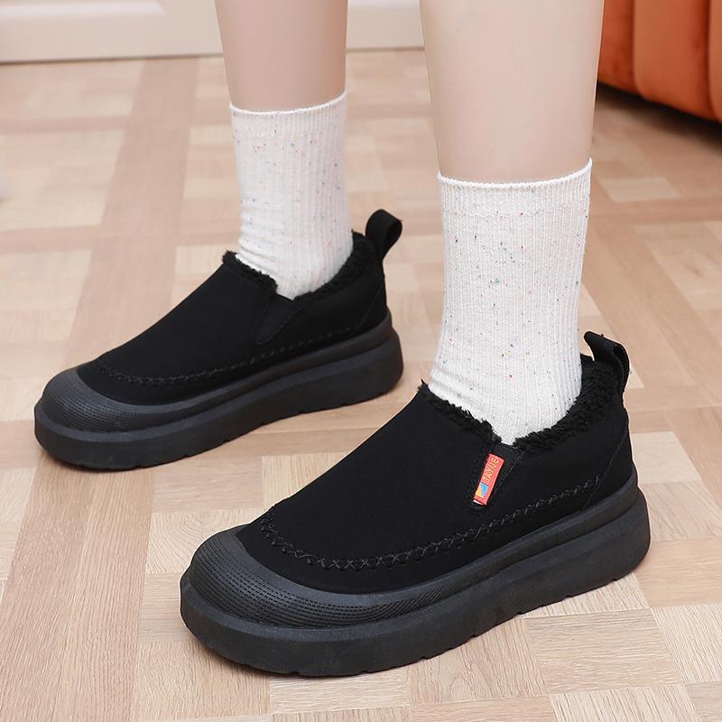 2025 New Women's Woolen Cotton Shoes Comfortable and Warm for Outdoor Travel Anti-Slip and Durable Free Shipping Women's Shoes