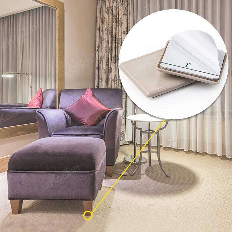 1Pcs Anti-abrasion Furniture Leg Slider Pads Self-Adhesive Floor Protector Easy Move Heavy Table Sofa Slider Mat Chair Fittings